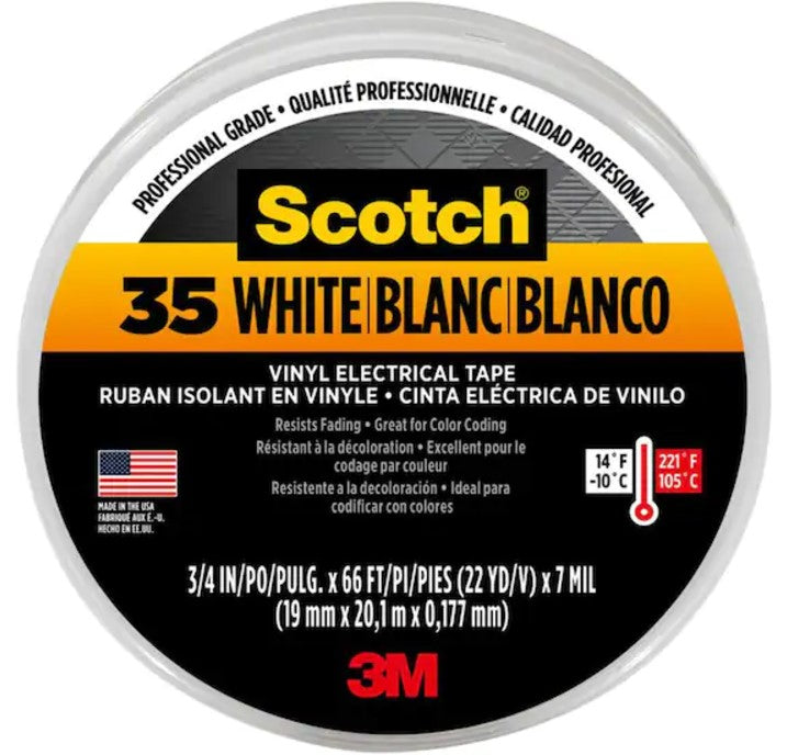 Vinyl Electrical Tape, Scotch 35