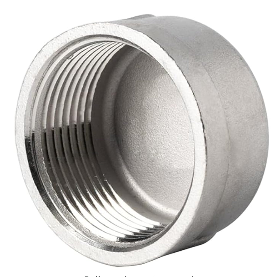 Cap, Stainless Steel 1'' BSPT