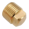 Square Head Plug, Brass, 1/8" BSPT