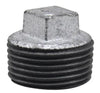 Square Head Plug, Gavanized Steel, 1/4" BSPT