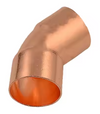 Copper Solder Fitting, Elbow, 45 Deg, 35 mm