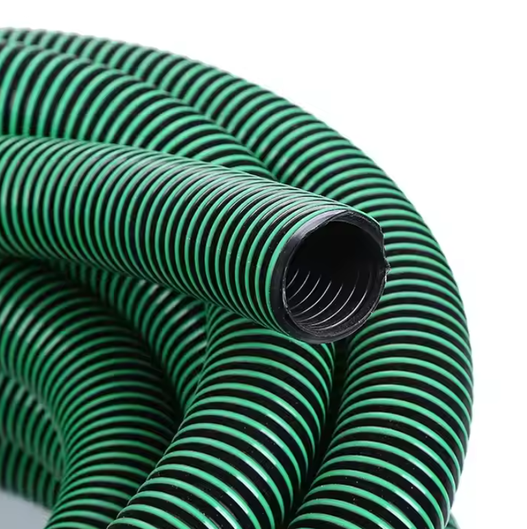 Suction and Discharge Hose, PVC, Green, 100 PSI, 1"