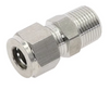 Connector, Male, Chrome, 10 mm x 1/2"