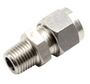 Connector, Male, Stainless Steel, M12 x 1/2" BSP