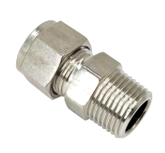 Connector, Male, Steel, M8 x 3/8" BSP