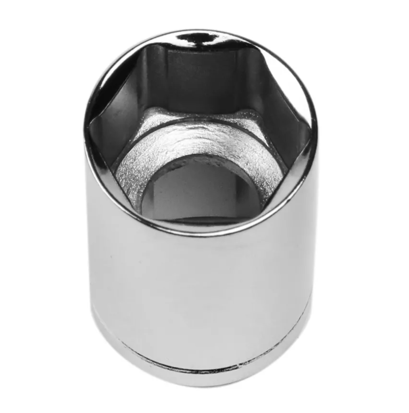 Socket, 1/2" Dr, 6 Point, Chrome