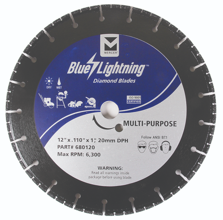 Circular Saw Blade, Diamond, multi-porpose, 14"  x  0.110  x  1"