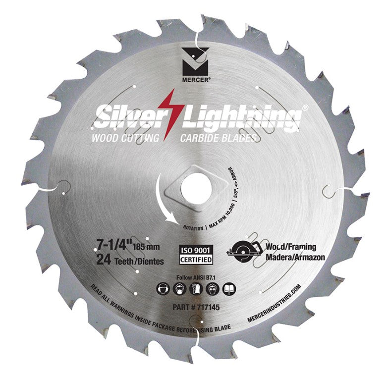 Circular Saw Blade, Wood Framing , 7-1/4'', 24 ATB