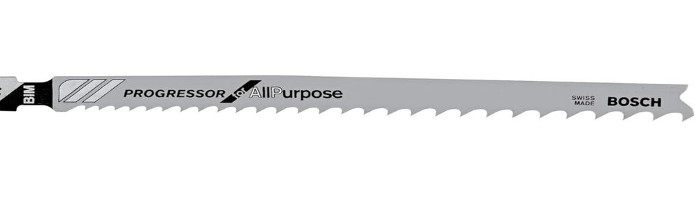 Jig Saw Blades,  Progressor For All Purpose, High Speed Steel, 5-1/4", 5-10 TPI, 5 Pk