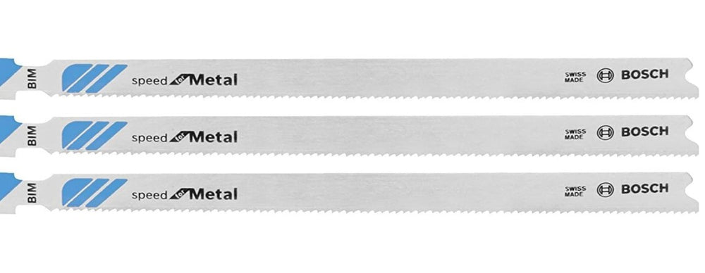 Jig Saw Blades, Speed For Metal, High Speed Steel, 5-1/4", 21 TPI, 3 Pk